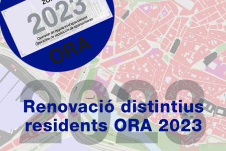 Renovació del distintiu ORA de residents 2023